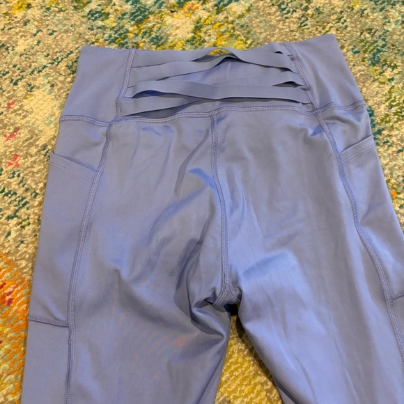 NWT Victorias Secret Essential Pocket Lace-Up Back Legging Medium NEW Periwinkle - Picture 5 of 11